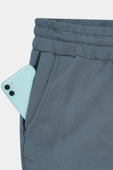 D-GRAY TERRY 5 POCKET CROSS CARGO SHORT